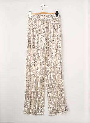 Pantalon larg argintiu VERO MODA femeie
