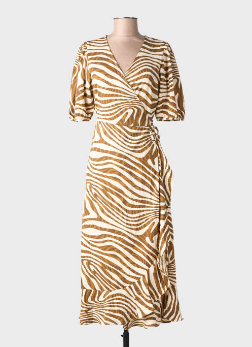 Rochie scurtă mâneci scurte mâneci scurte maro ONLY femme