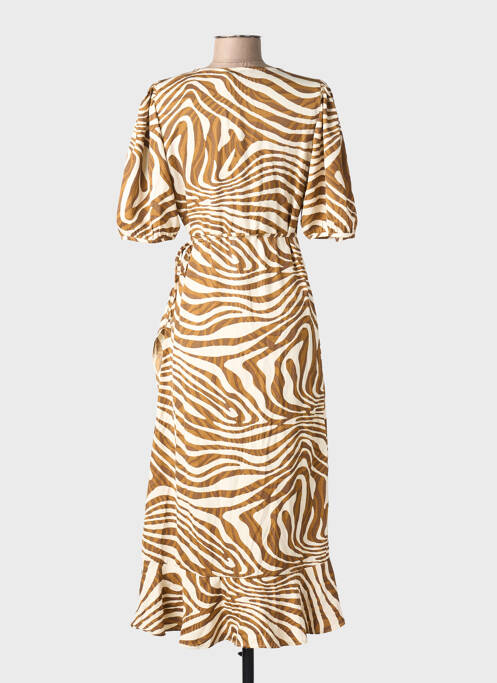 Rochie scurtă mâneci scurte mâneci scurte maro ONLY femme