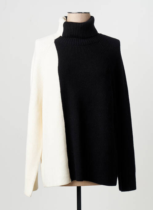 Pulover cu guler înalt negru MANGO femme