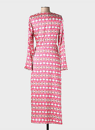 Rochie lungă roz MANGO femeie