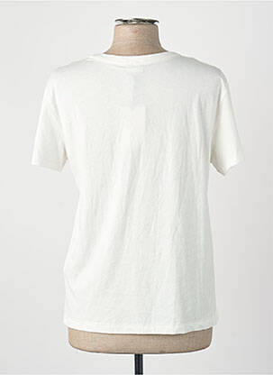 Tricou croială dreaptă alb JACQUELINE DE YONG femeie