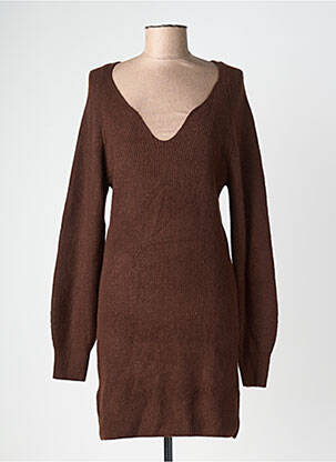 Rochie pulover maro MANGO femeie
