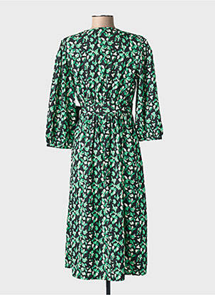 Rochie midi mâneci 3/4 mâneci 3/4 verde VILA femeie