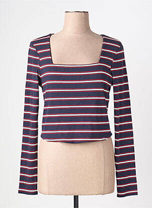 Tricou mâneci lungi mâneci lungi albastru ONLY femeie