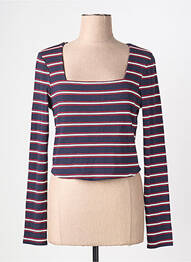 Tricou mâneci lungi mâneci lungi albastru ONLY femme