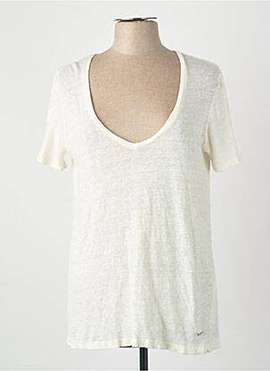 Tricou alb PLEASE femeie