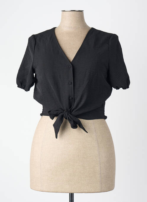 Top guler în v negru ONLY femme
