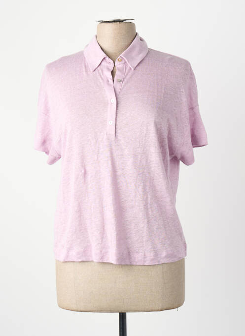 Polo violet MANGO femme