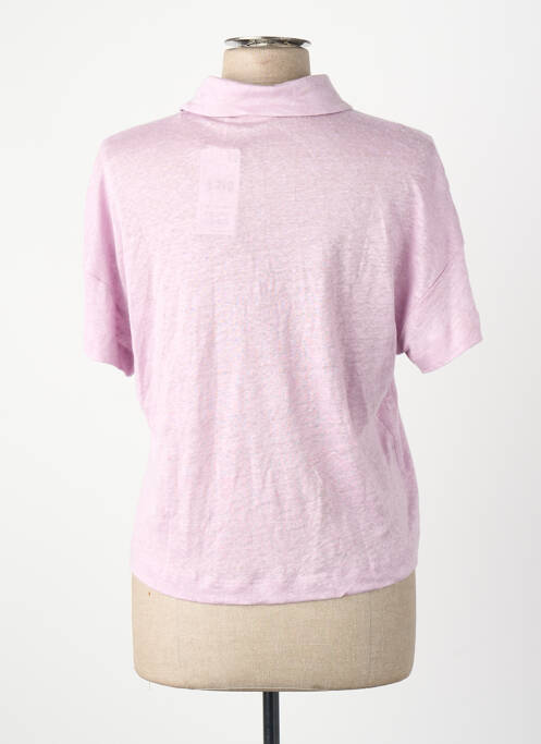 Polo violet MANGO femme