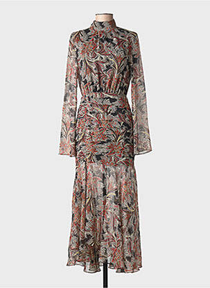 Rochie lungă negru MANGO femeie