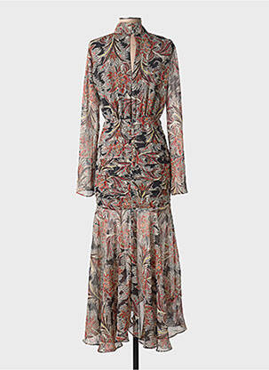 Rochie lungă negru MANGO femeie