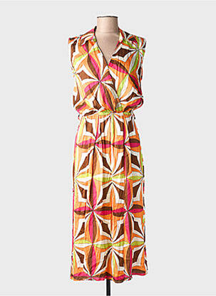 Rochie lungă portocaliu AMELIE & AMELIE femeie