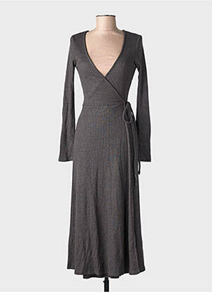 Rochie lungă gri MANGO femeie