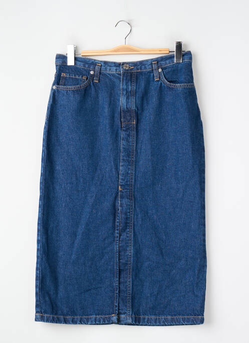Fustă midi albastru MANGO femme