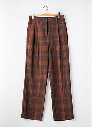 Pantalon drept maro NEON & NYLON femeie
