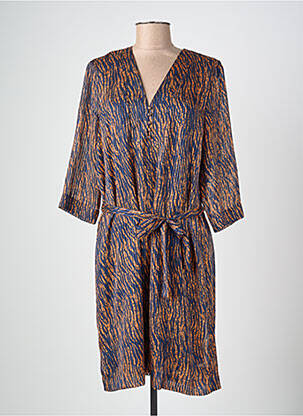 Rochie midi maro ICHI femeie