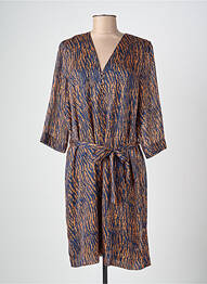 Rochie midi maro ICHI femeie