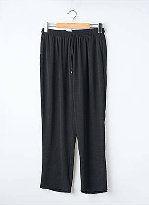 Pantalon larg negru UN TEMPS POUR ELLE femeie