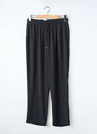 Pantalon larg negru UN TEMPS POUR ELLE femeie