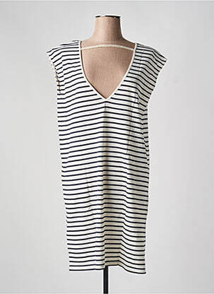 Rochie scurtă alb DES PETITS HAUTS femeie