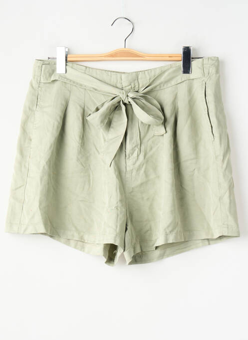 Șort închidere cu fermoar sub clapetă cu cârlig talie înaltă verde VERO MODA femme