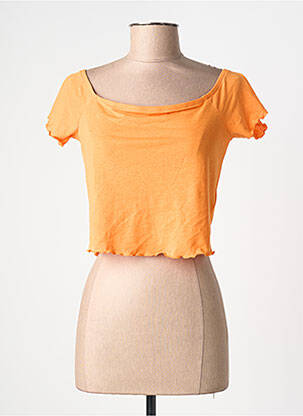 Tricou mâneci scurte mâneci scurte portocalie VERO MODA femeie