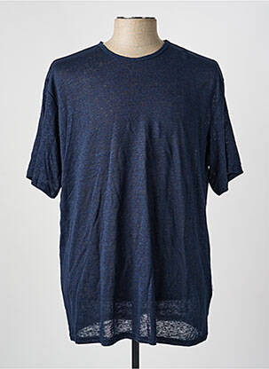 Tricou guler rotund mâneci scurte albastru SELECTED homme