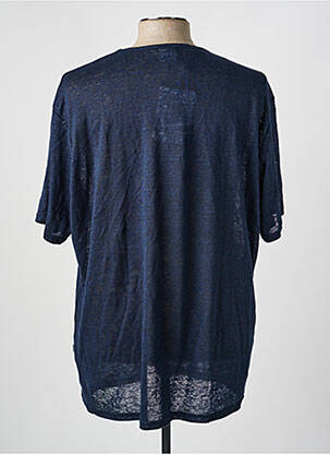 Tricou guler rotund mâneci scurte albastru SELECTED bărbat