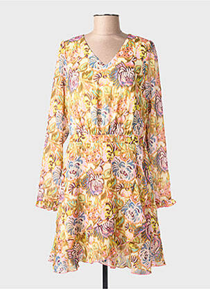 Rochie scurtă galben ONLY femeie