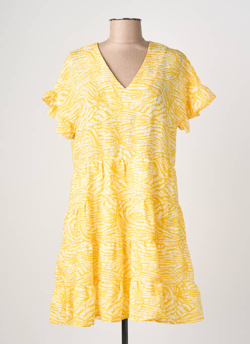 Rochie scurtă mâneci scurte mâneci scurte galben VILA femme