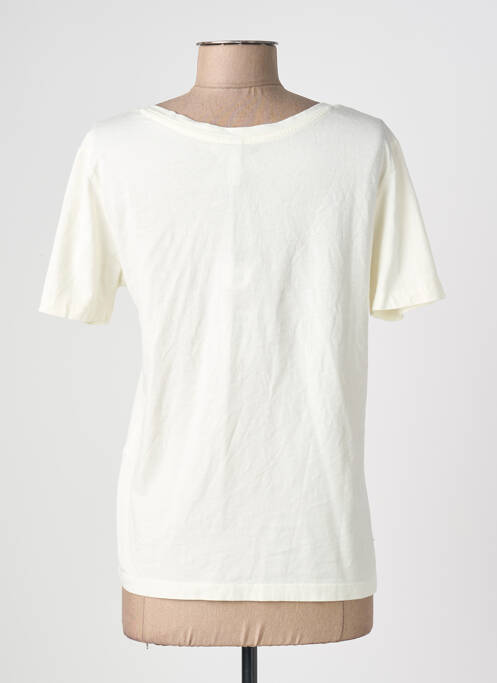 Tricou mâneci scurte mâneci scurte alb JACQUELINE DE YONG femme