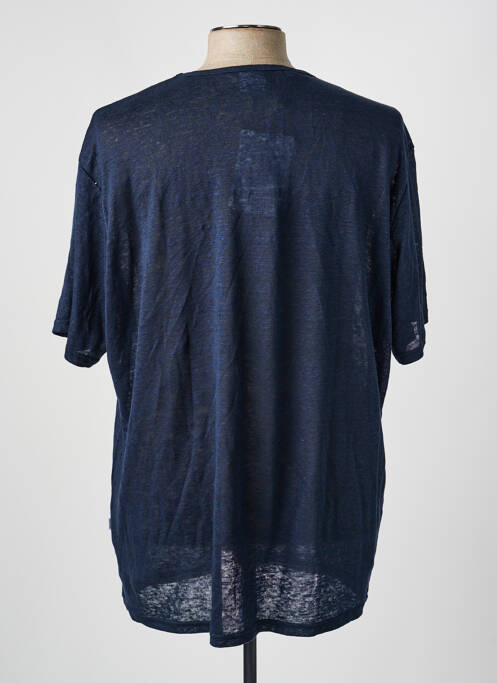 Tricou guler rotund mâneci scurte albastru SELECTED homme