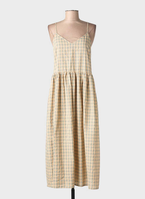 Rochie lungă fără mâneci fără mâneci bej VILA femme