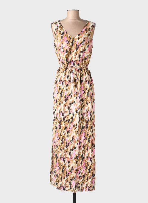 Rochie lungă guler în v roz VERO MODA femme