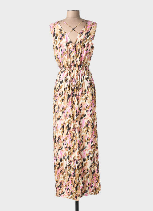 Rochie lungă guler în v roz VERO MODA femme