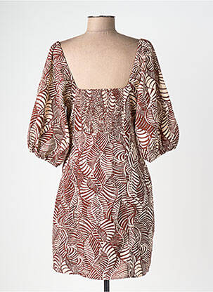 Rochie scurtă maro MANGO femeie
