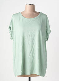 Tricou croială dreaptă mâneci scurte albastru VERO MODA femme