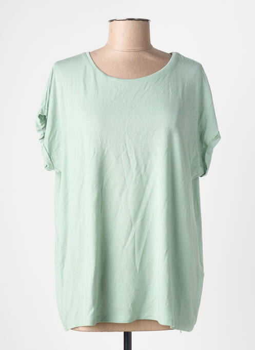 Tricou croială dreaptă mâneci scurte albastru VERO MODA femme
