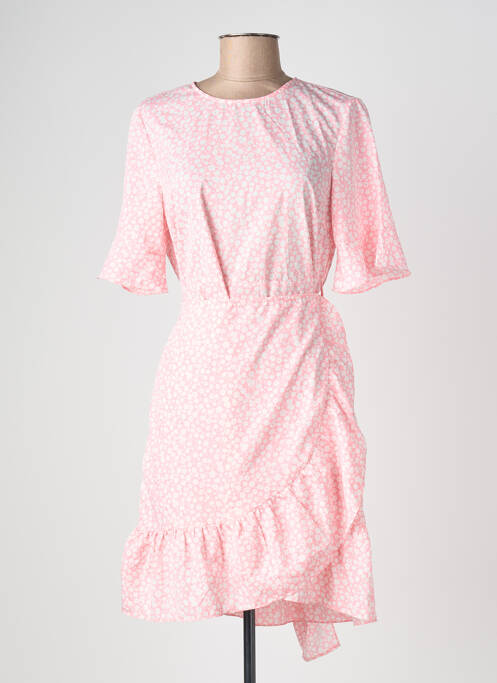 Rochie scurtă guler rotund roz VERO MODA femme