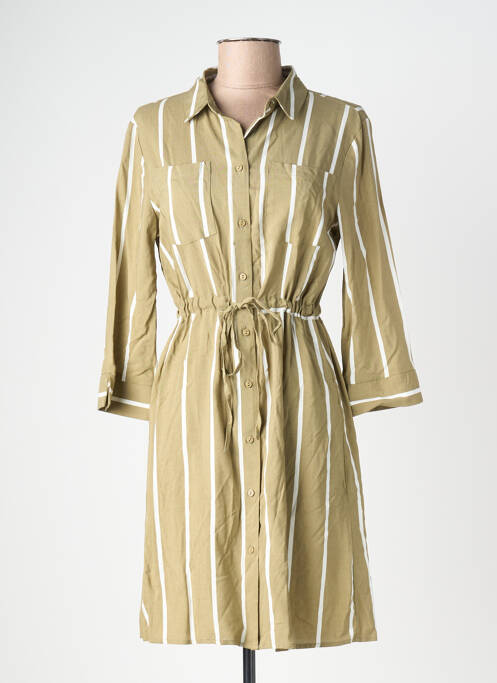 Rochie midi mâneci 3/4 mâneci 3/4 verde ONLY femme