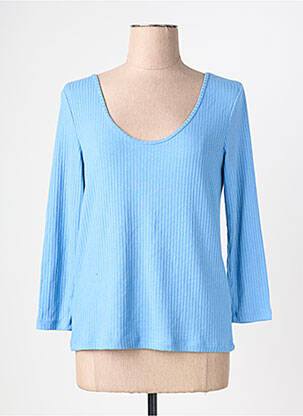 Tricou albastru MANGO femeie