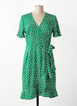 Rochie scurtă mâneci scurte mâneci scurte verde ONLY femeie