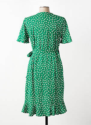 Rochie scurtă mâneci scurte mâneci scurte verde ONLY femeie