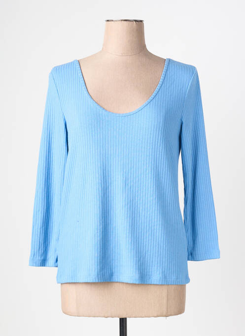 Tricou albastru MANGO femme