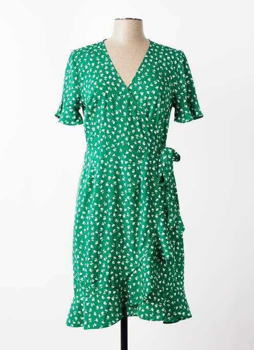 Rochie scurtă mâneci scurte mâneci scurte verde ONLY femme