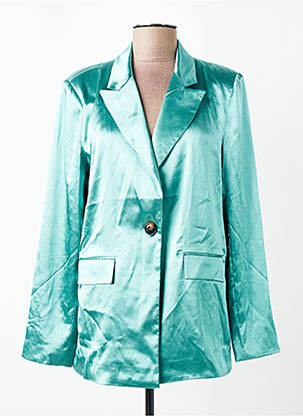Sacou guler tip costum verde VILA femeie