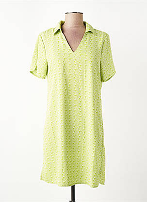 Rochie scurtă mâneci scurte mâneci scurte verde ONLY femeie