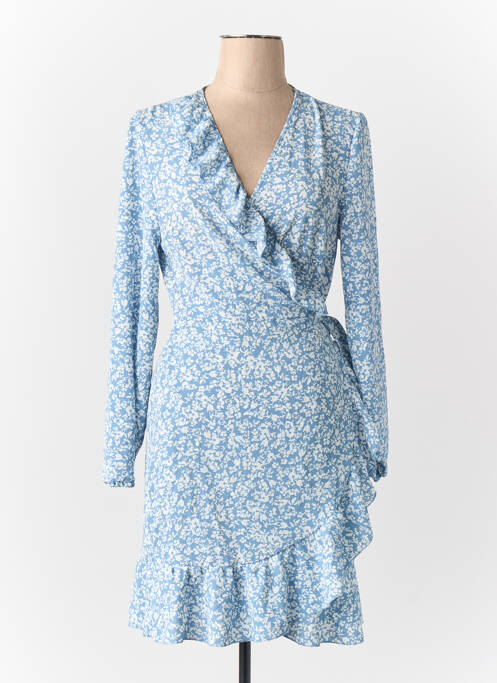 Rochie midi guler în v albastru ONLY femme