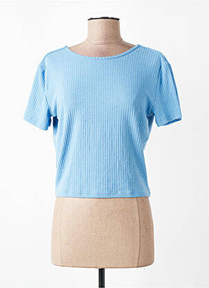 Tricou albastru MANGO femeie